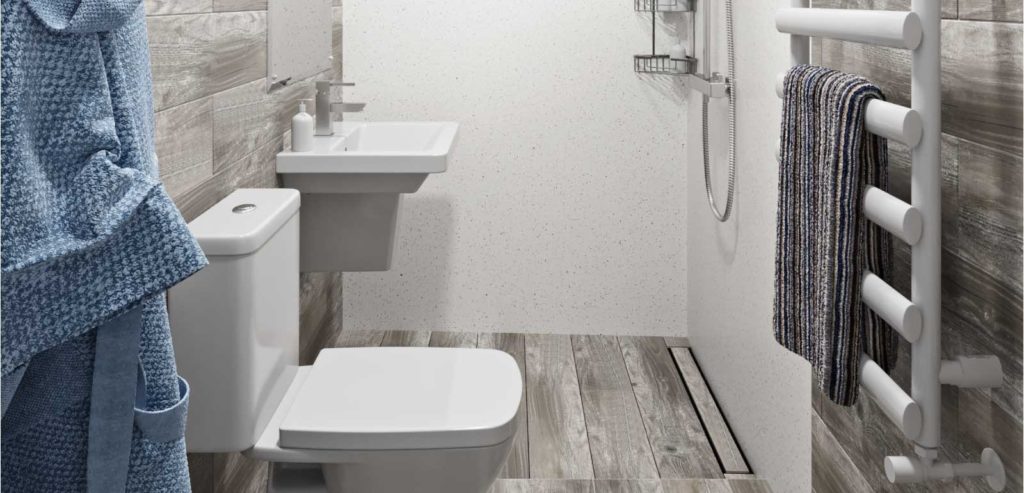 Mała łazienka w bloku — aranżacje i inspiracje 7 prysznic walk-in