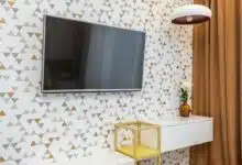 Tapeta za telewizorem